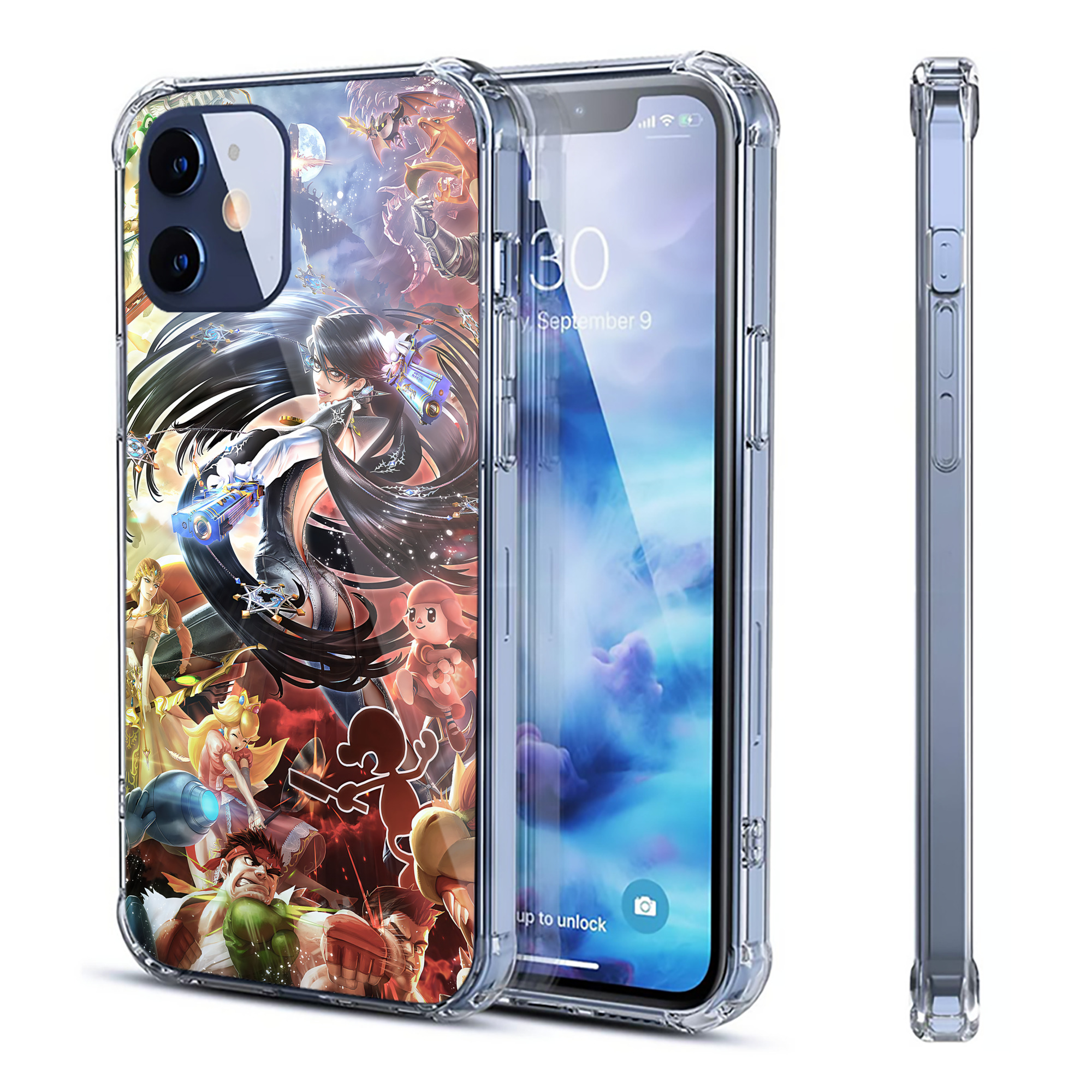 （画像用） ポケットモンスター Pokémon 【iPhone 12シリーズ対応】透明スマホケース（クリアソフトケース）